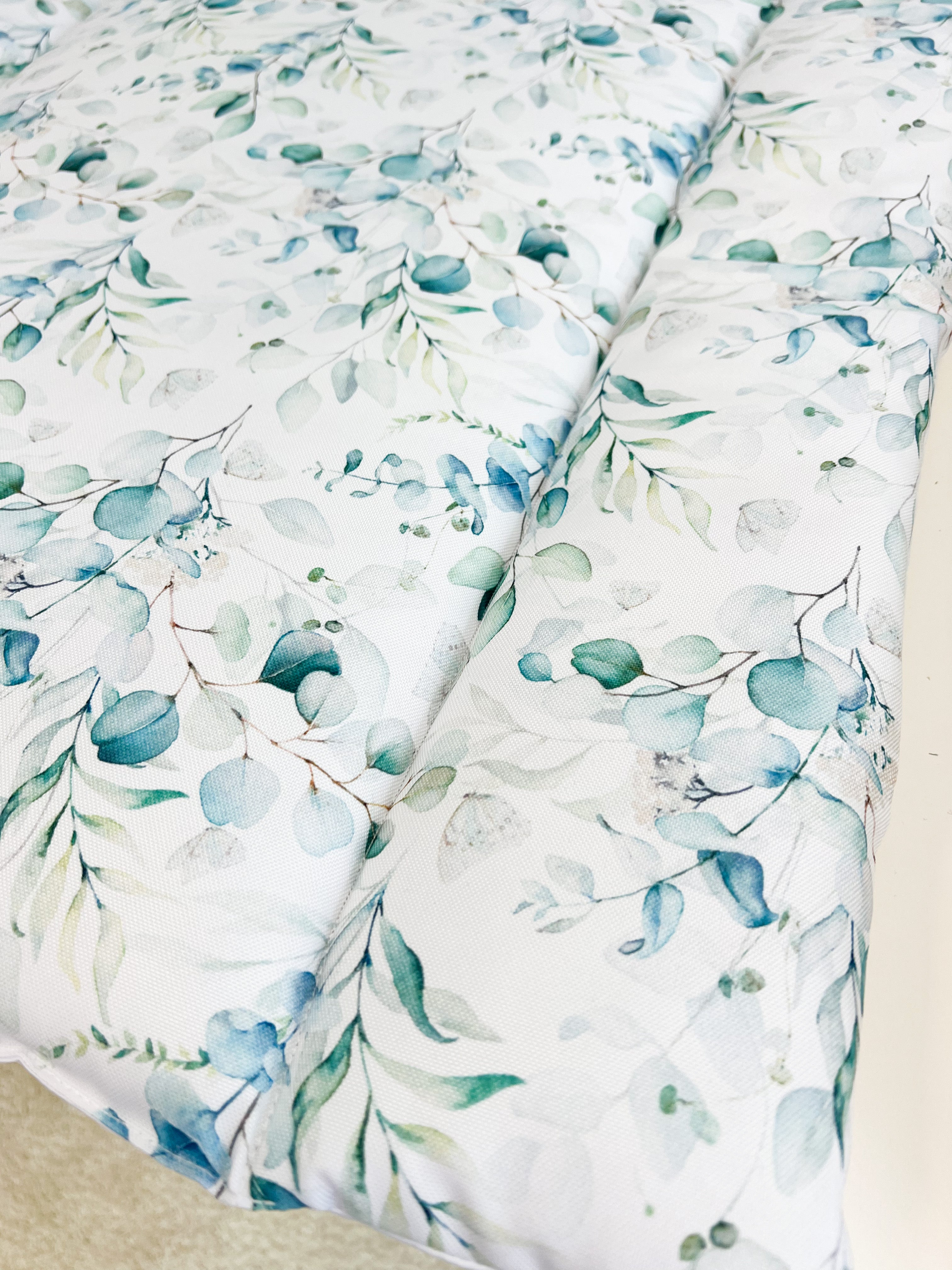 Water-resistant changing pad - eucalyptus