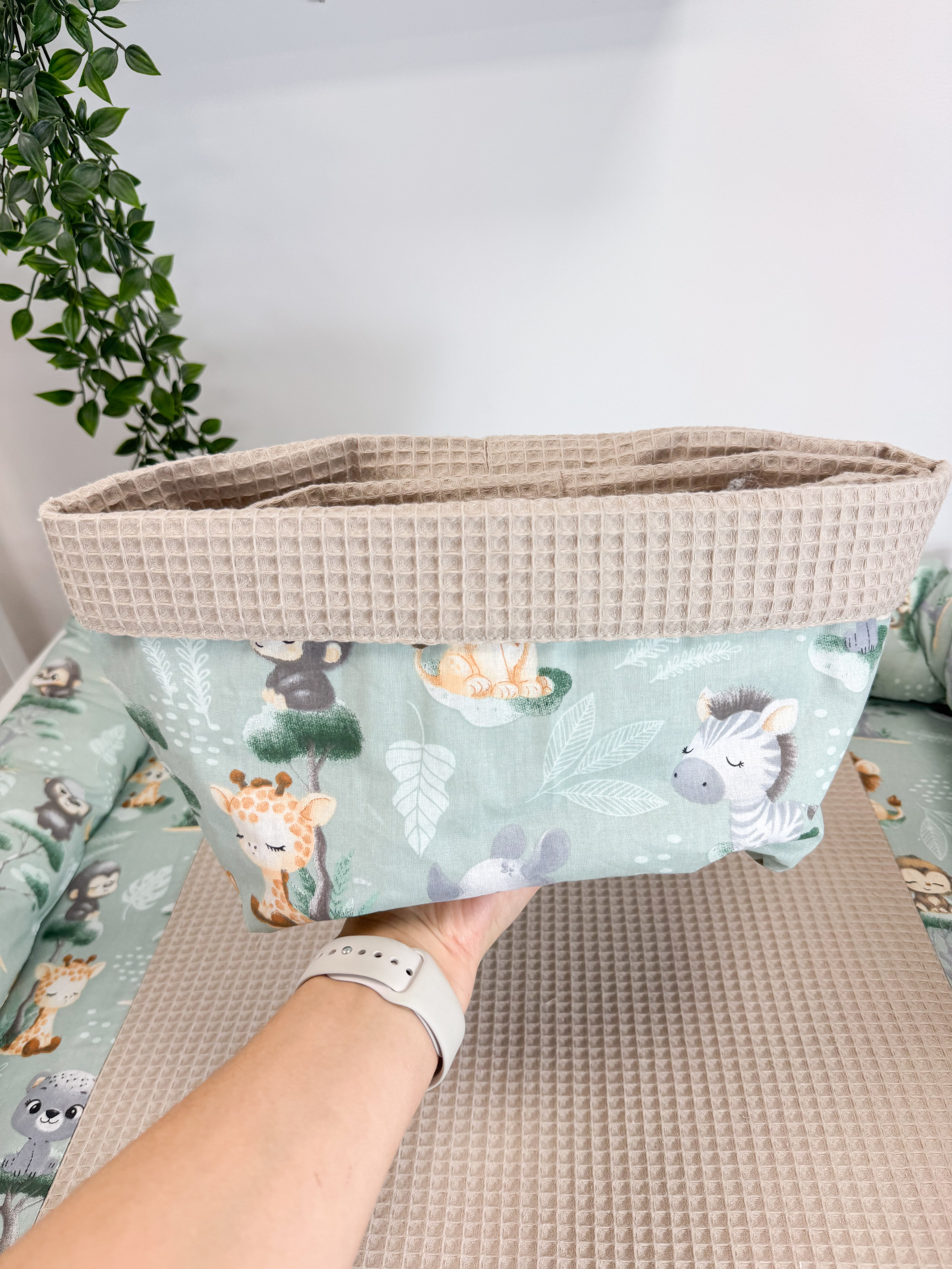 Cotton changing pad - Safari