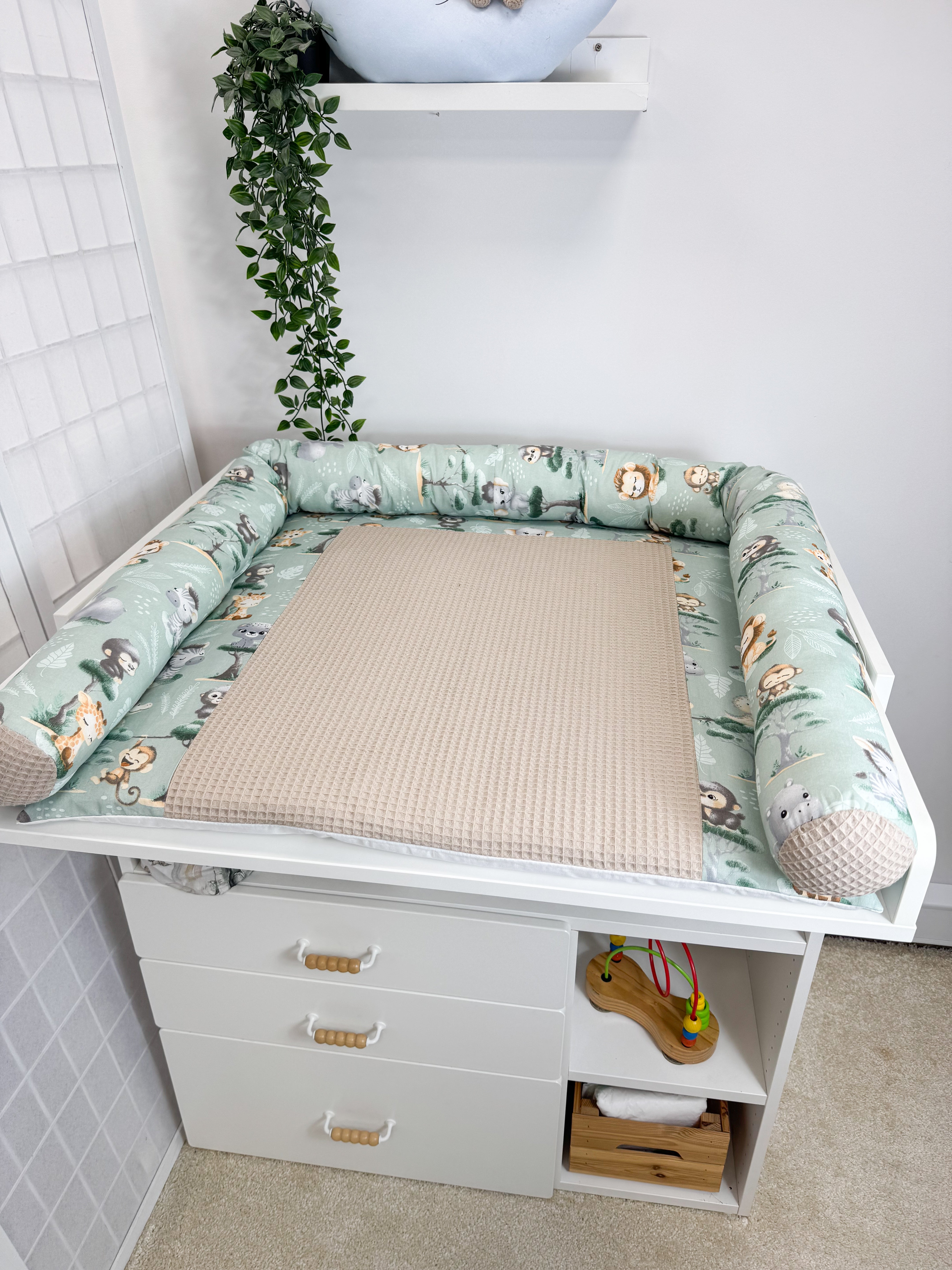 Cotton changing pad - Safari