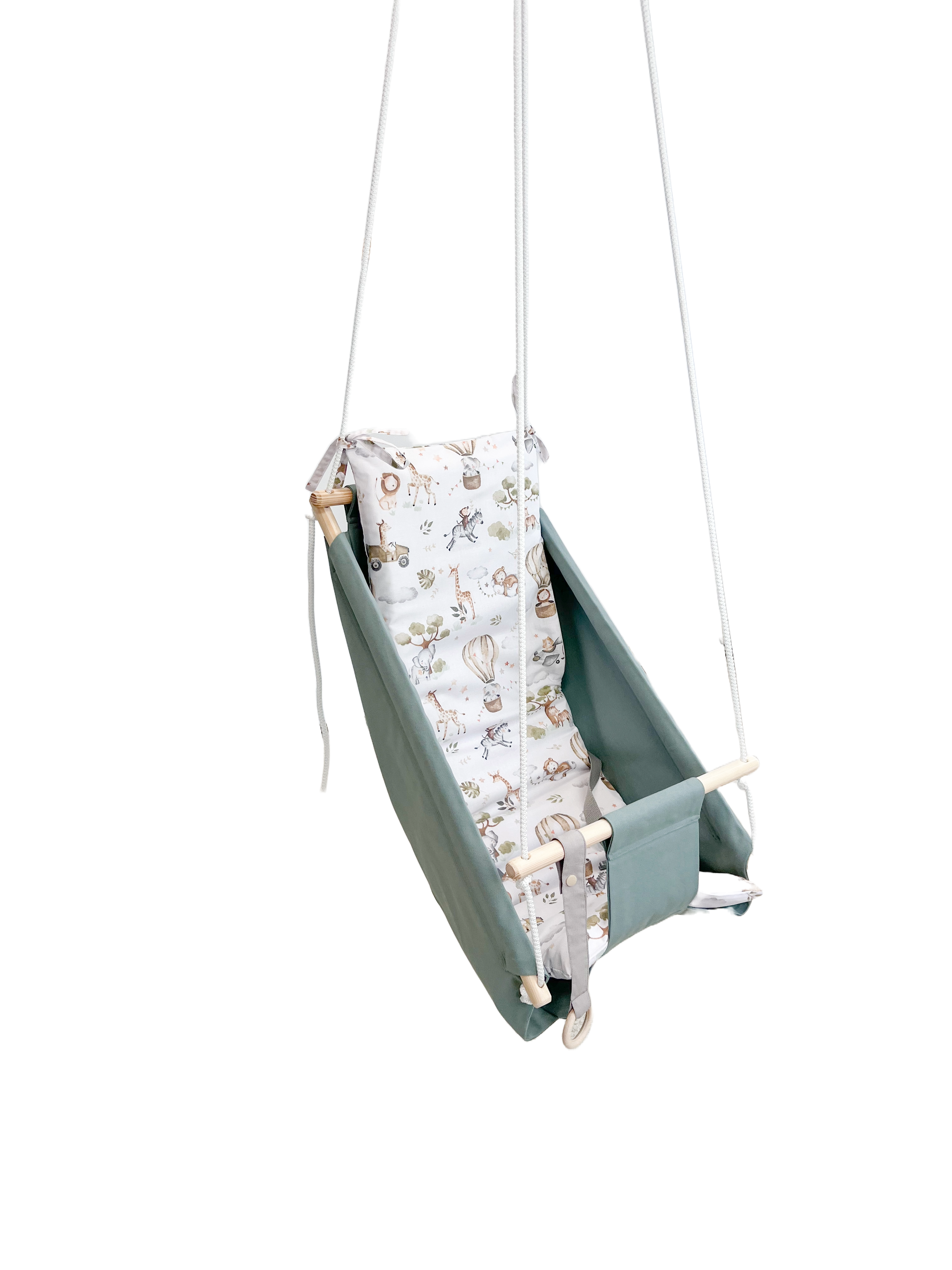 Šūpulis "Eikalipta safari dzīvnieki"