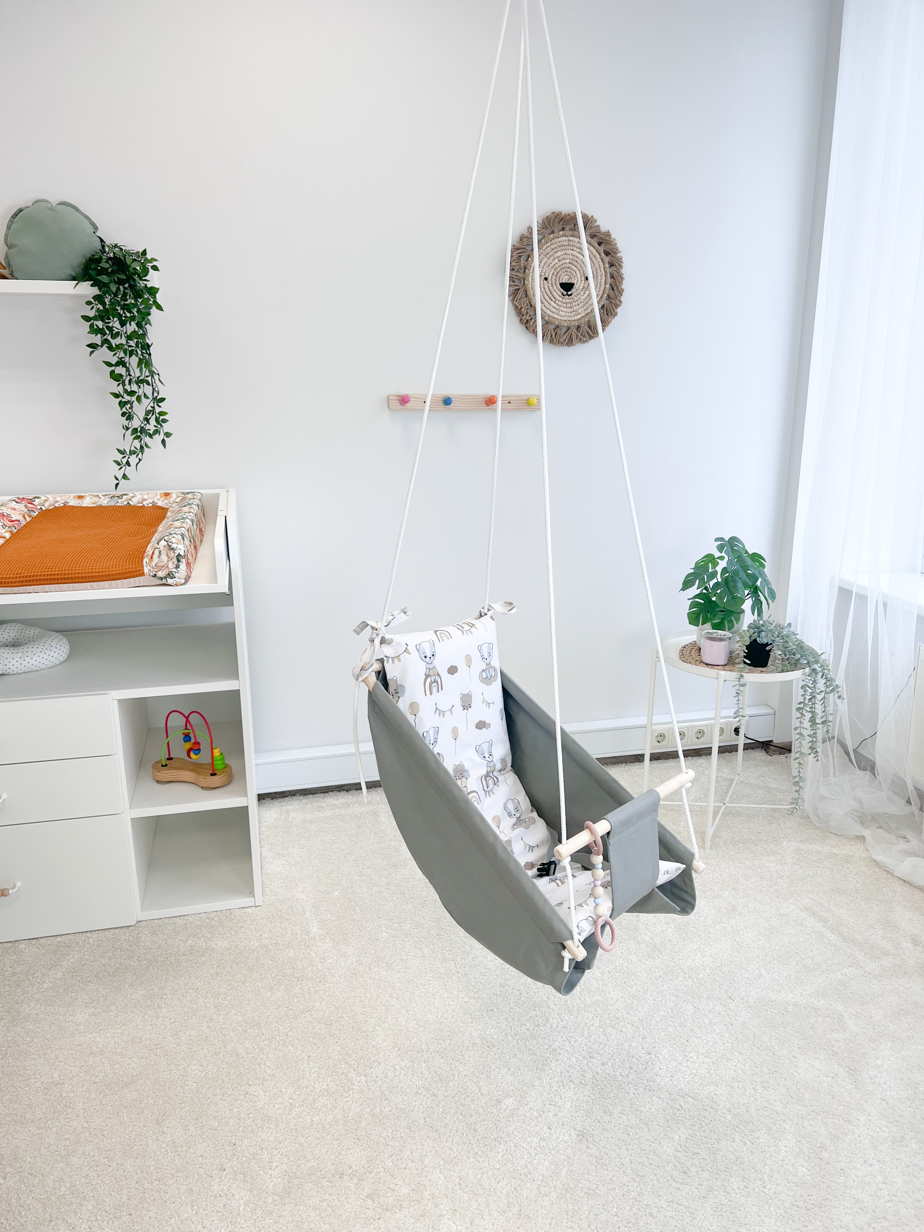 Hammock swing baby "Gray baby bear"