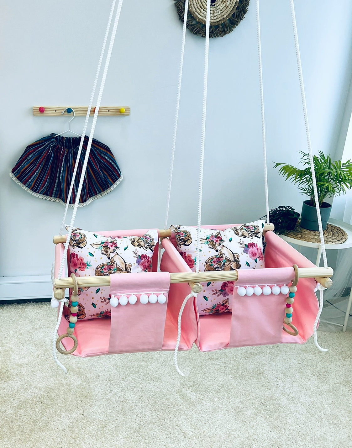 Dvīņu klasiskās šūpoles "Bembijs"